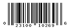UPC barcode number 023100102696