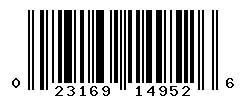 UPC barcode number 023169149526