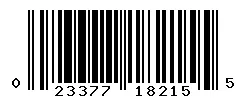UPC barcode 023377182155