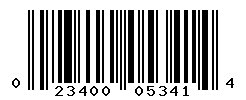 UPC barcode number 023400053414