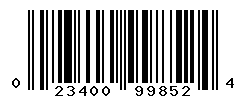 UPC barcode number 023400998524