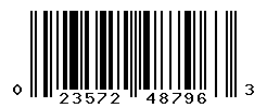 UPC barcode number 023572487963
