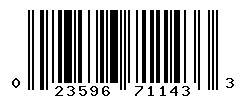 UPC barcode number 023596711433