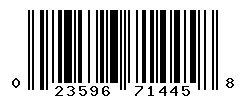 upc 023596714458 barcode image
