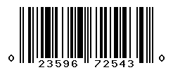UPC barcode number 023596725430