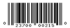 UPC barcode number 023700002150