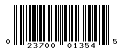 UPC barcode number 023700013545