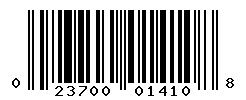 UPC barcode number 023700014108