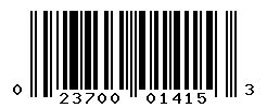 UPC barcode number 023700014153