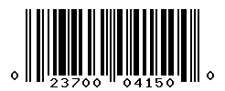 UPC barcode number 023700041500