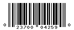 UPC barcode number 023700042590