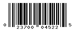 UPC barcode number 023700045225