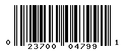 UPC barcode number 023700047991