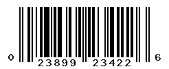 UPC barcode number 023899234226