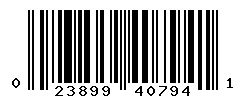 upc 023899407941 barcode image
