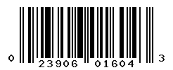 UPC barcode number 023906016043