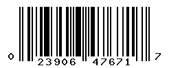 UPC barcode number 023906476717