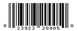 upc 023923200050 barcode image