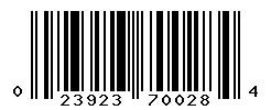 023923700284 barcode