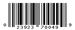 023923700499 barcode