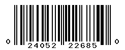 UPC barcode number 024052226850