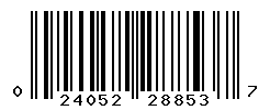 UPC barcode number 024052288537