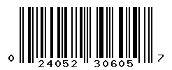 UPC barcode number 024052306057