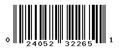 UPC barcode number 024052322651