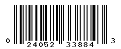 UPC barcode number 024052338843