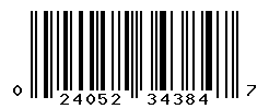UPC barcode number 024052343847