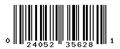 UPC barcode number 024052356281