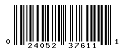 UPC barcode number 024052376111