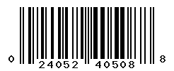 UPC barcode number 024052405088