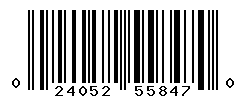 UPC barcode number 024052558470