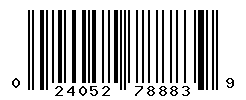 UPC barcode number 024052788839