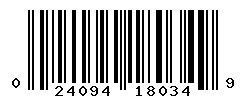 UPC barcode number 024094180349