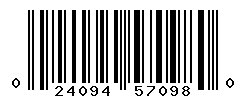 UPC barcode number 024094570980