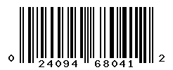 UPC barcode number 024094680412