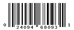 UPC barcode number 024094680931