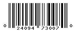 UPC barcode number 024094730070