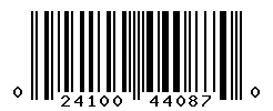 UPC 024100440870 barcode image