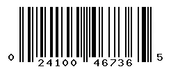 UPC barcode 024100467365