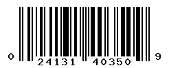 UPC barcode 024131403509