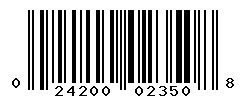 UPC barcode number 024200023508