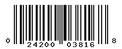 UPC barcode number 024200038168