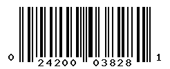 UPC barcode number 024200038281