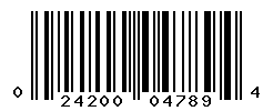 UPC barcode number 024200047894