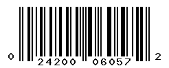 UPC barcode number 024200060572