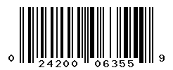 UPC barcode number 024200063559