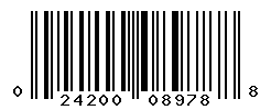 UPC barcode number 024200089788